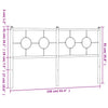 Schwarzes Metallkopfteil Suhar 150 cm