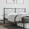 Schwarzes Metallkopfteil Suhar 150 cm