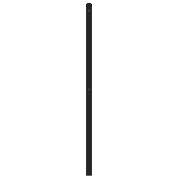 Schwarzes Kopfteil aus Metall Suhar 193 cm