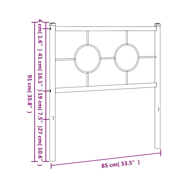 Weißes Metallbettgestell Suhar 80cm