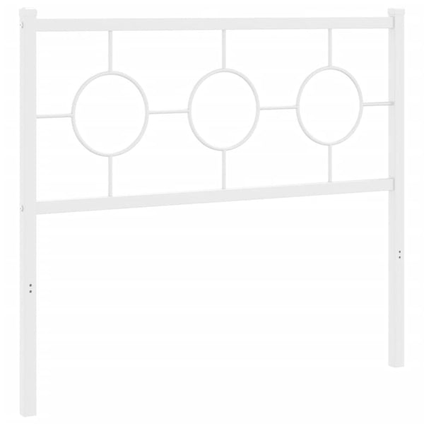 Weißes Metallkopfteil Suhar 100cm