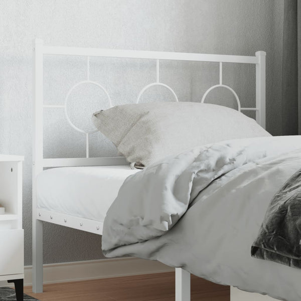 Weißes Metallkopfteil Suhar 100cm