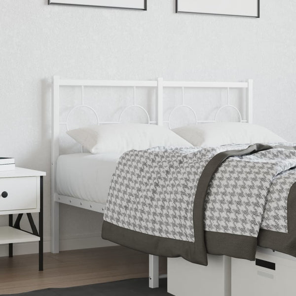 Weißes Metallkopfteil Suhar 120cm