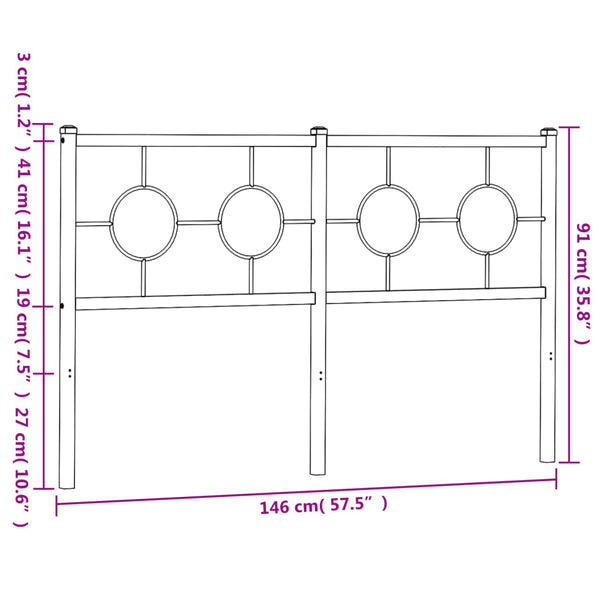Weißes Bettkopfteil Suhar 140cm