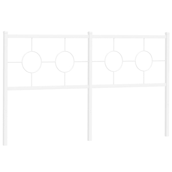 Weißes Metallbettgestell Suhar 150cm