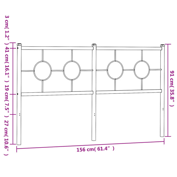 Weißes Metallbettgestell Suhar 150cm