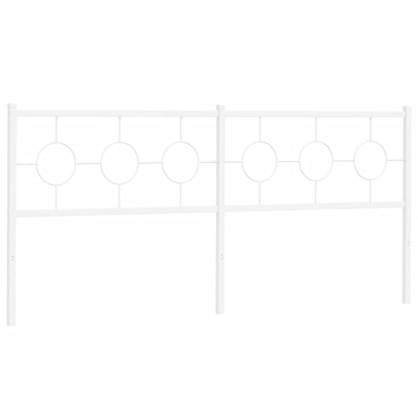 Valkoinen metallinen sängynpääty Suhar 193cm
