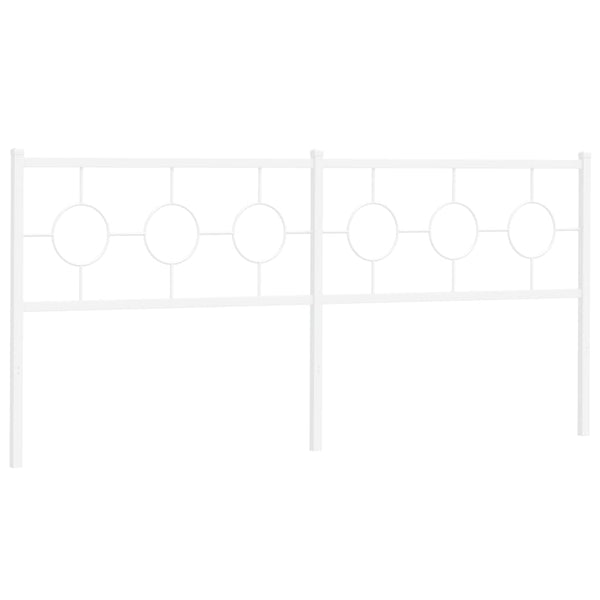 Weißes Metallkopfteil Suhar 200cm