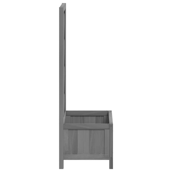 Kaetana Blumenkasten mit Spalier grau (Fichte)