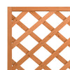 Brauner Blumenkasten mit Gitter (sechs)