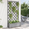 Blumenkasten Maer, grau mit Spalier (Fichte)