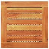 Schwarzer Gartentisch Geler 40x40x42cm (Polyrattan und Akazienholz)