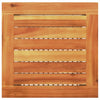 Beiger Gartentisch Geler 40x40x42cm (Polyrattan und Akazienholz)