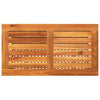 Gartentisch Geler 70x38x42cm (Polyrattan und Akazienholz), schwarz