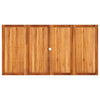 Gartentisch Geler Grau 180x90x75cm (Polyrattan und Akazienholz)