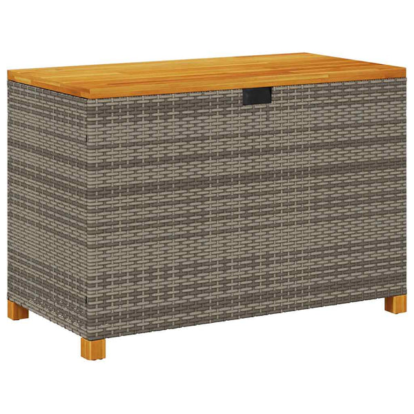 Gartentruhe Osinela 110x55x63cm Grau (Polyrattan)