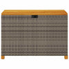 Gartentruhe Osinela 110x55x63cm Grau (Polyrattan)