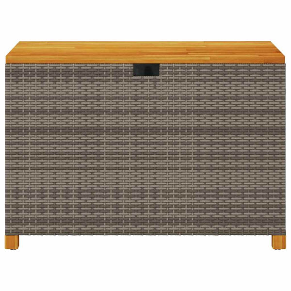 Gartentruhe Osinela 110x55x63cm Grau (Polyrattan)