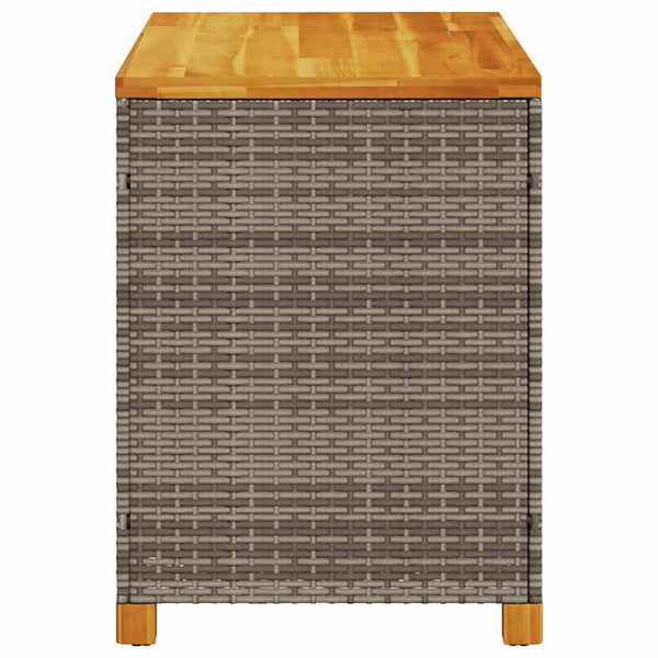 Gartentruhe Osinela 110x55x63cm Grau (Polyrattan)