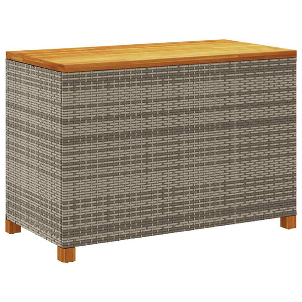 Gartentruhe Osinela 110x55x63cm Grau (Polyrattan)