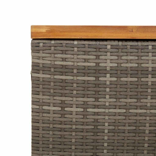 Gartentruhe Osinela 110x55x63cm Grau (Polyrattan)