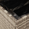 Gartentruhe Osinela 110x55x63cm Grau (Polyrattan)
