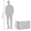 Gartentruhe Osinela 110x55x63cm Grau (Polyrattan)