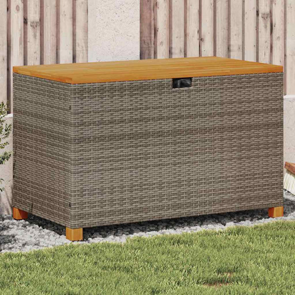 Gartentruhe Osinela 110x55x63cm Grau (Polyrattan)