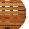 Hilte beige Beistelltische (2 Stück Polyrattan-Tischplatte Holz)