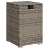 Grauer Propangasflaschen-Abdecktisch Brumhilda 40x40x60cm (Polyrattan)