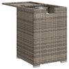 Grauer Propangasflaschen-Abdecktisch Brumhilda 40x40x60cm (Polyrattan)