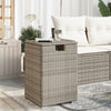 Grauer Propangasflaschen-Abdecktisch Brumhilda 40x40x60cm (Polyrattan)