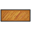 Schwarzer Gartentisch Serafetin 100x40x75cm (Polyrattan mit Holzplatte)