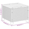 Grauer Gartentisch Carabus 45x45x37cm (Polyrattan und Akazienholz)