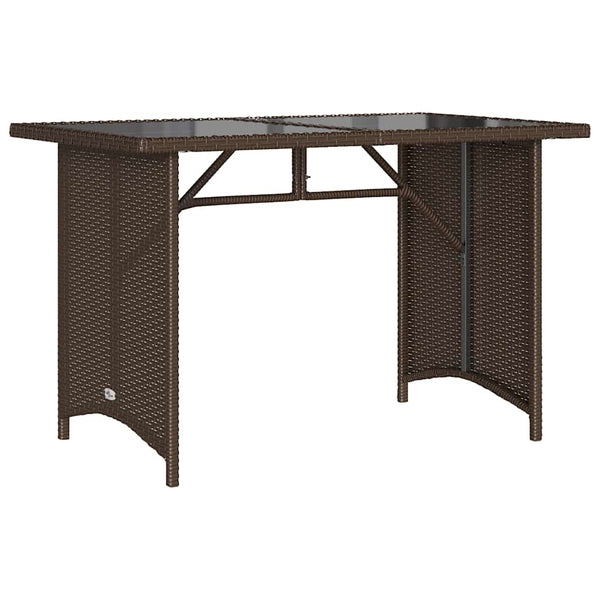 Brauner Gartentisch Glenwood 110x68x70cm (Polyrattan)