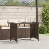 Brauner Gartentisch Glenwood 110x68x70cm (Polyrattan)
