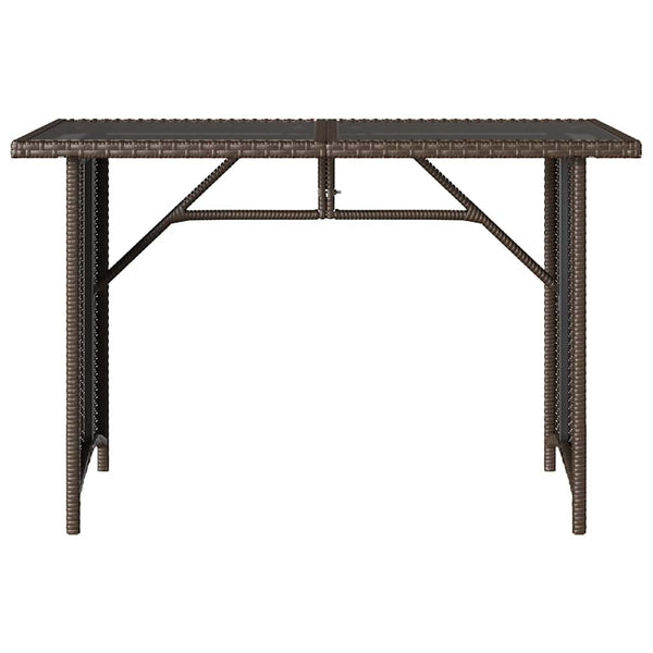 Brauner Gartentisch Glenwood 110x68x70cm (Polyrattan)