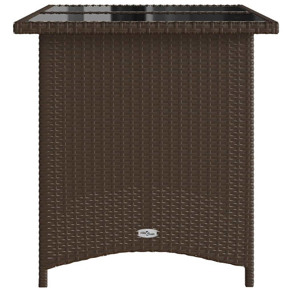Brauner Gartentisch Glenwood 110x68x70cm (Polyrattan)