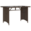 Brauner Gartentisch Glenwood 110x68x70cm (Polyrattan)