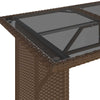 Brauner Gartentisch Glenwood 110x68x70cm (Polyrattan)