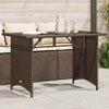 Brauner Gartentisch Glenwood 110x68x70cm (Polyrattan)
