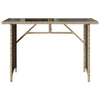 Beiger Gartentisch Glenwood 110x68x70cm (Polyrattan)