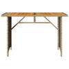 Beige Gartentisch Glenwood 110x68x70cm (mit Tischplatte aus Holz, Polyrattan)