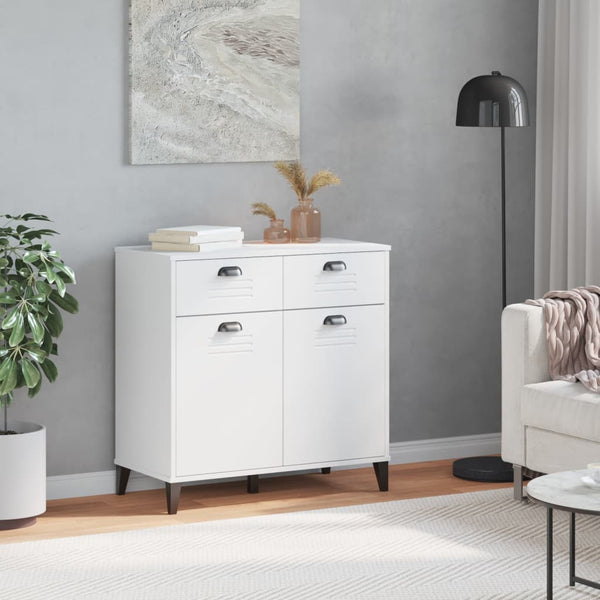 Weißes Sideboard Viken Slelian 80x40x80cm (Holz)