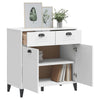 Weißes Sideboard Viken Slelian 80x40x80cm (Holz)