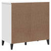 Weißes Sideboard Viken Slelian 80x40x80cm (Holz)