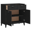 Schwarzes Sideboard Viken Slelian 80x40x80cm (Holz)