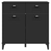 Schwarzes Sideboard Viken Slelian 80x40x80cm (Holz)