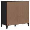 Schwarzes Sideboard Viken Slelian 80x40x80cm (Holz)