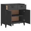 Anthrazitgraues Sideboard Viken Slelian 80x40x80cm (Holz)